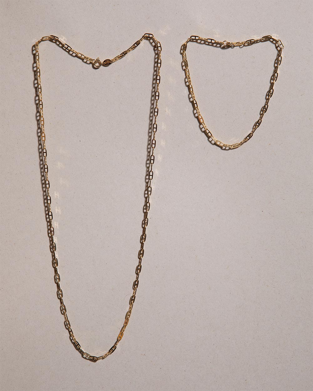 Mariner Chain Necklace and Bracelet Set