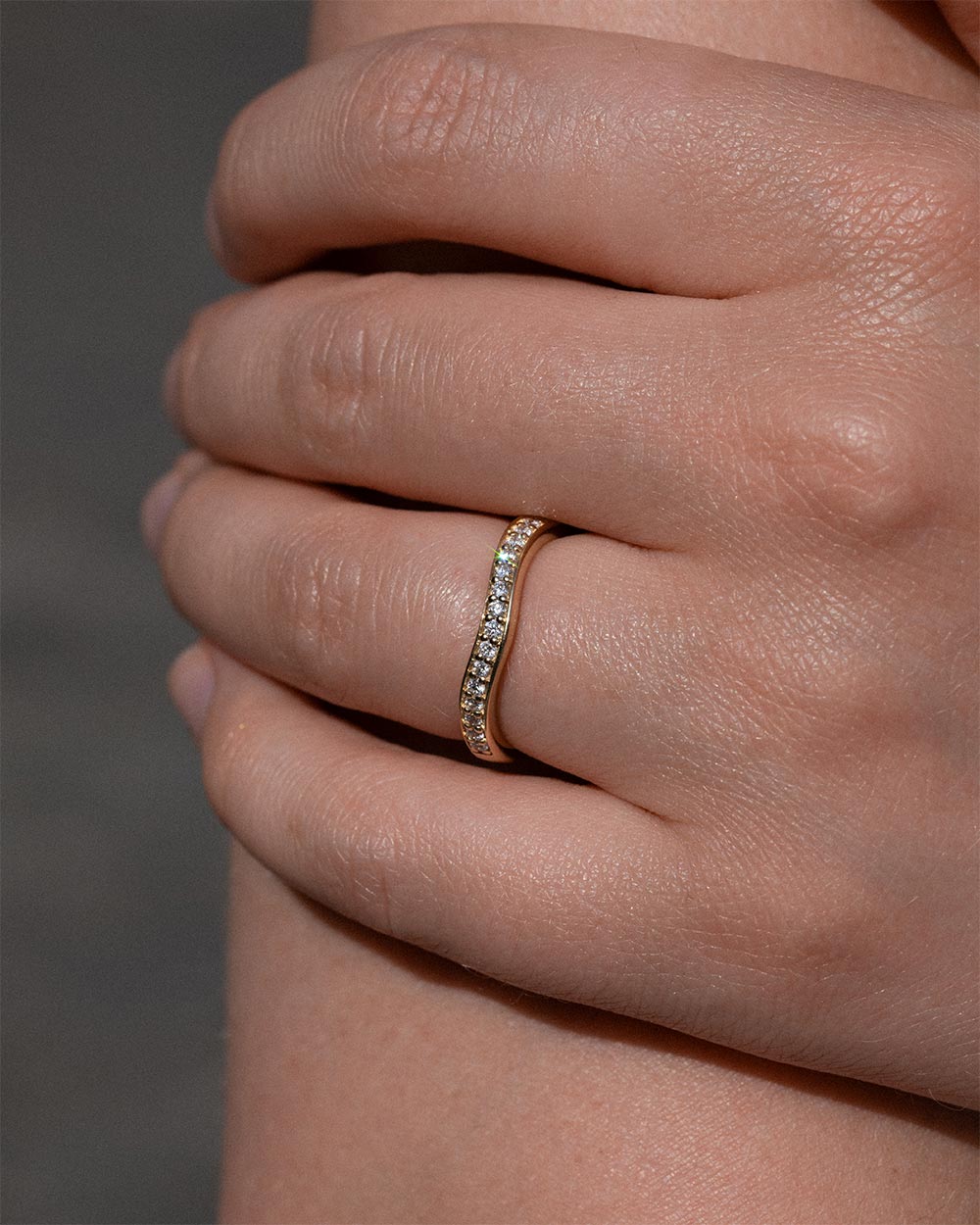 Diamond Contour Ring