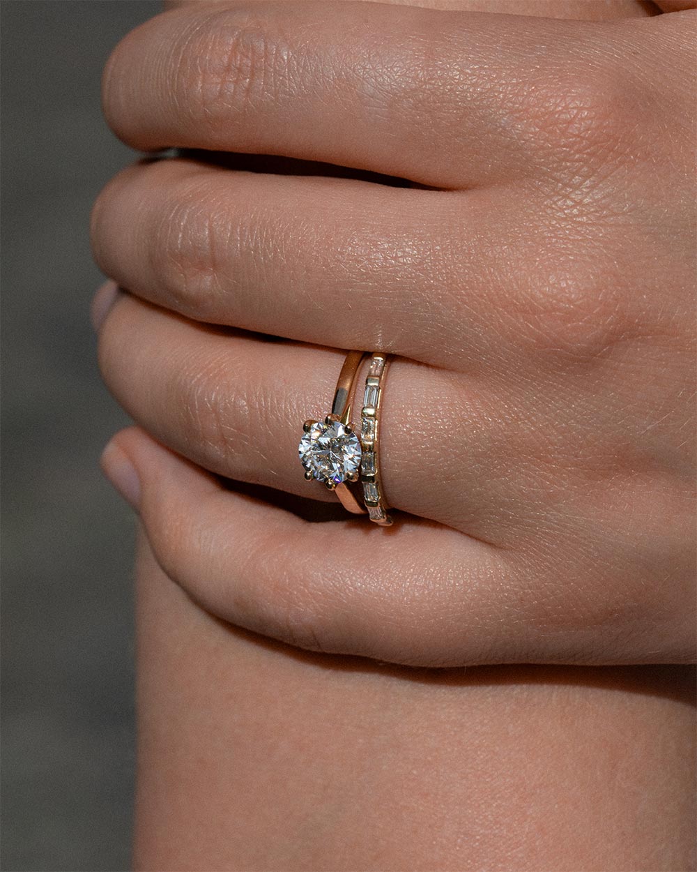 East to West Baguette Diamond Ring