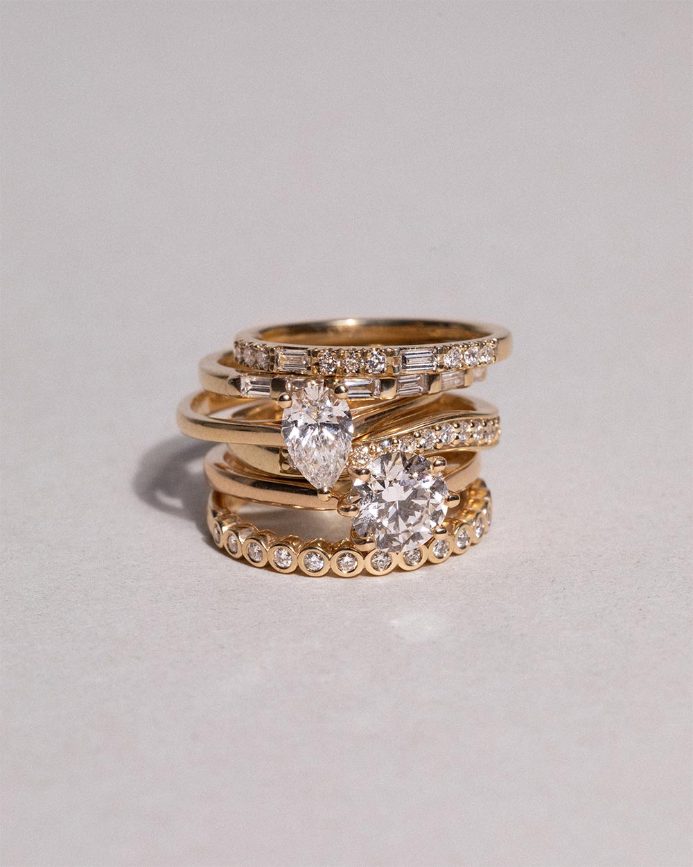 Dual Cut Diamond Ring