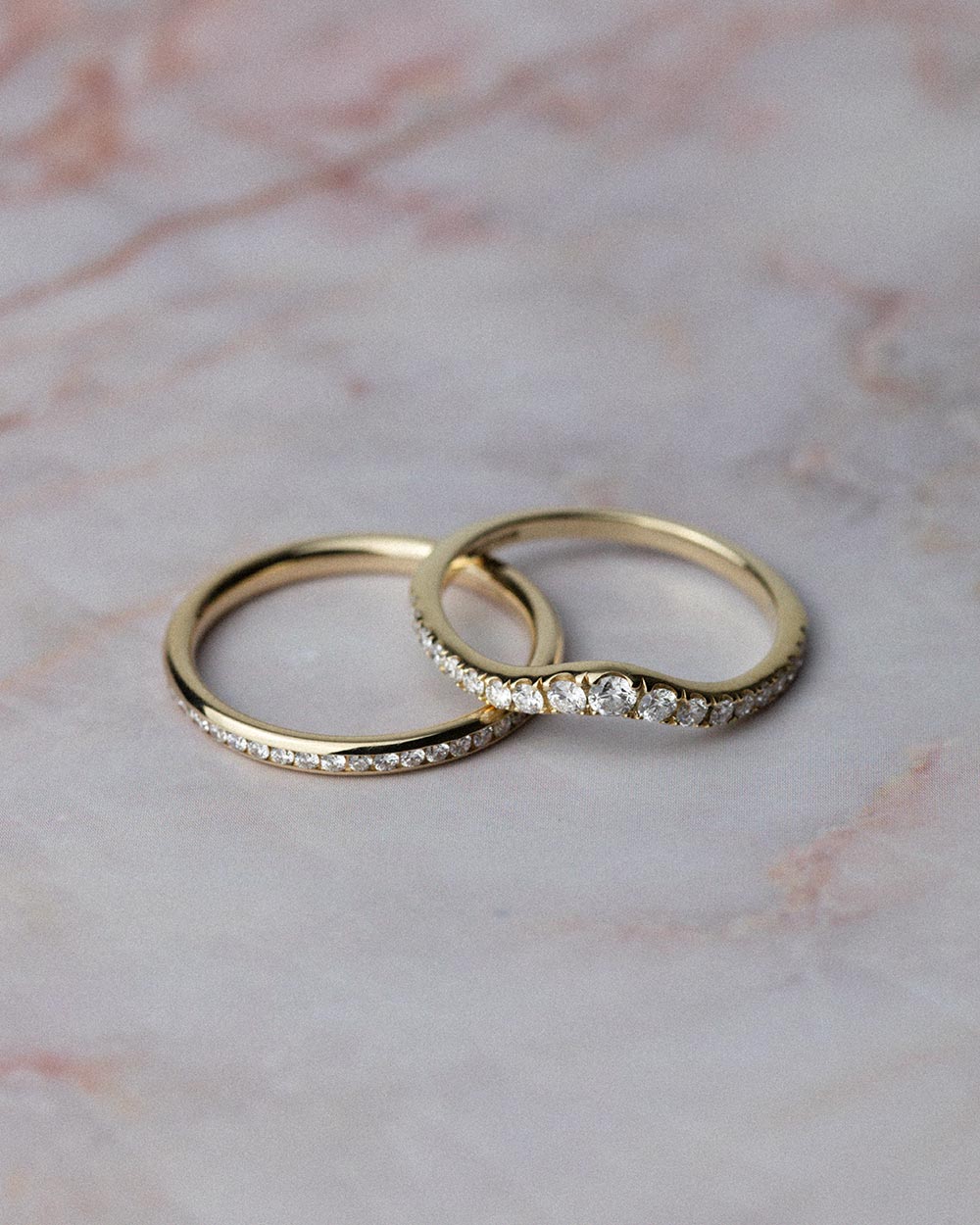 Pavé Diamond Nesting Ring