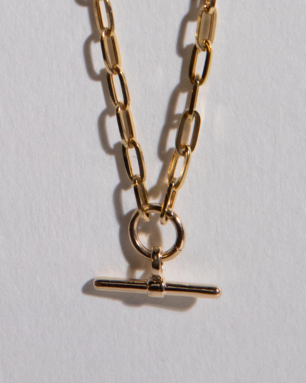 Paper Chain T-Bar Charm Bracelet