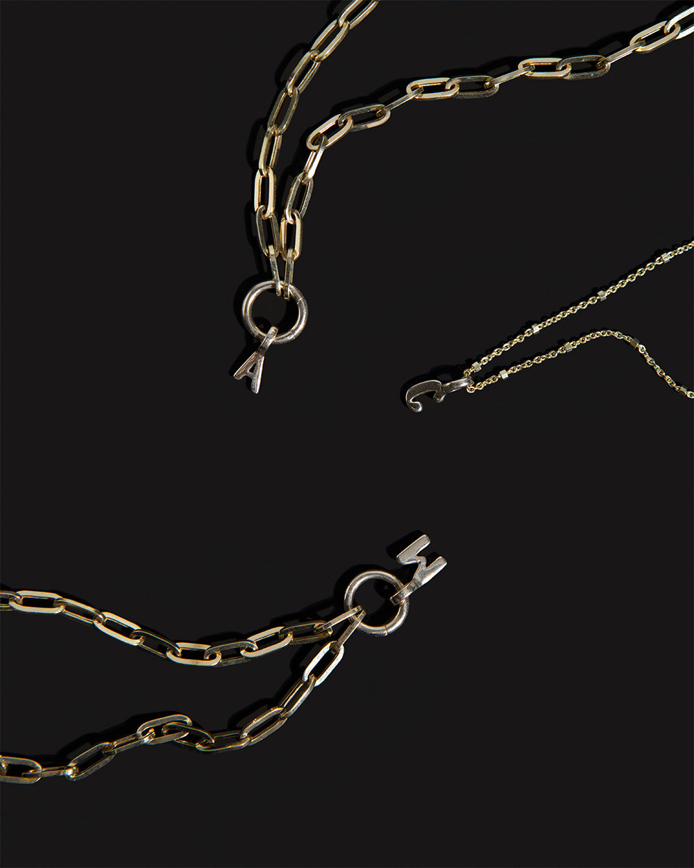 Paper Chain Charm Necklace