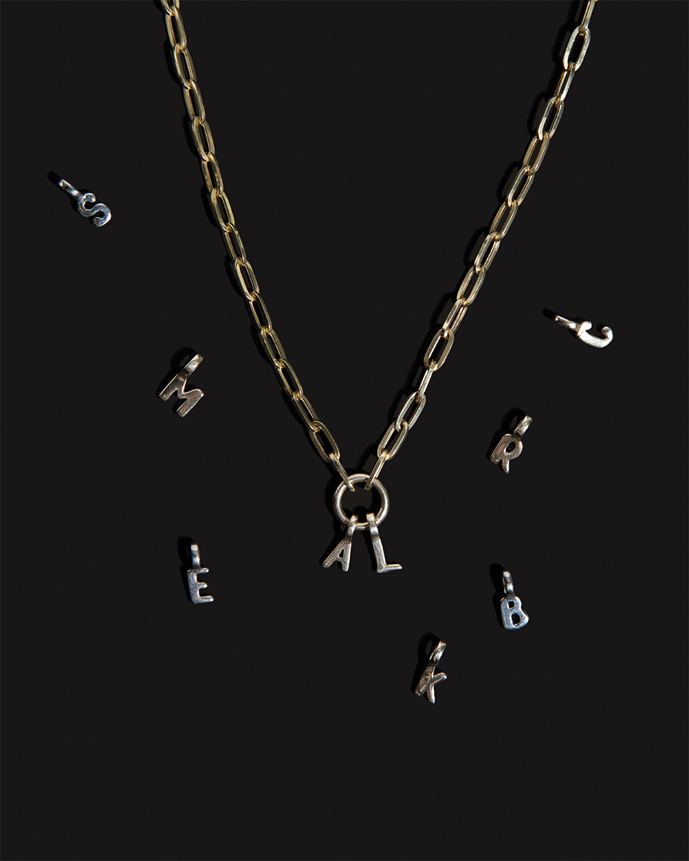 Paper Chain Charm Necklace