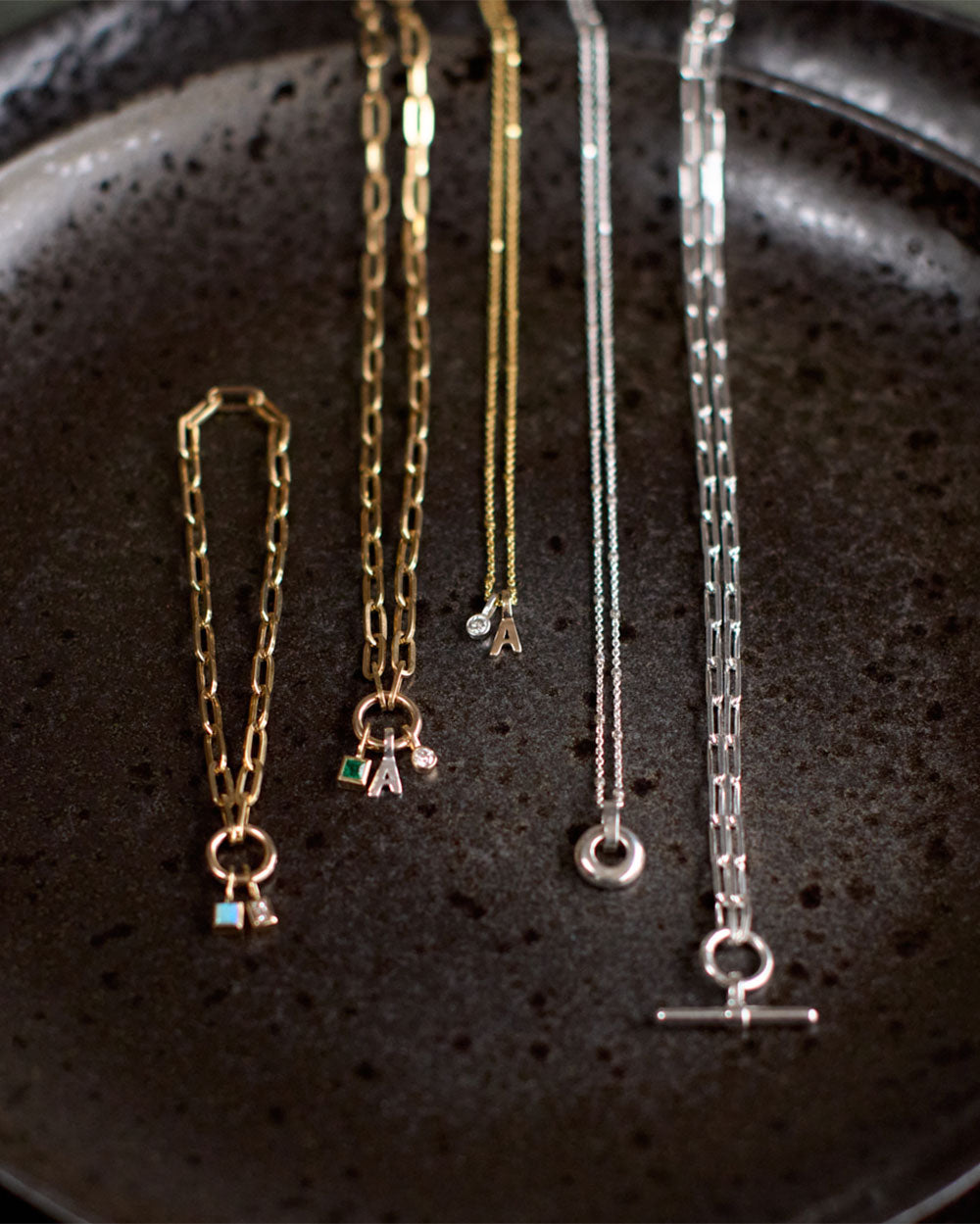 Paper Chain Charm Bracelet