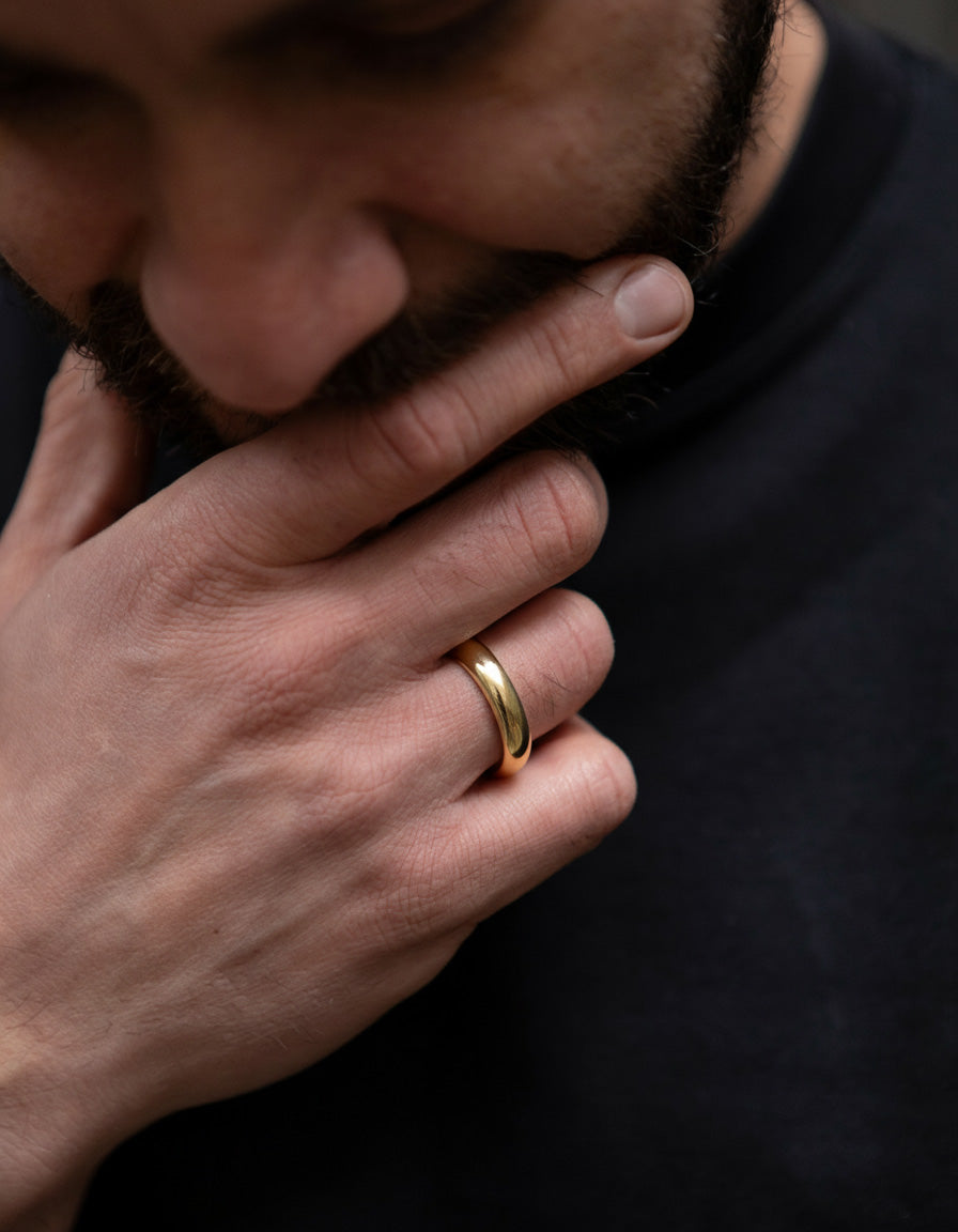 Solid Gold Classic Ring - 4mm Band