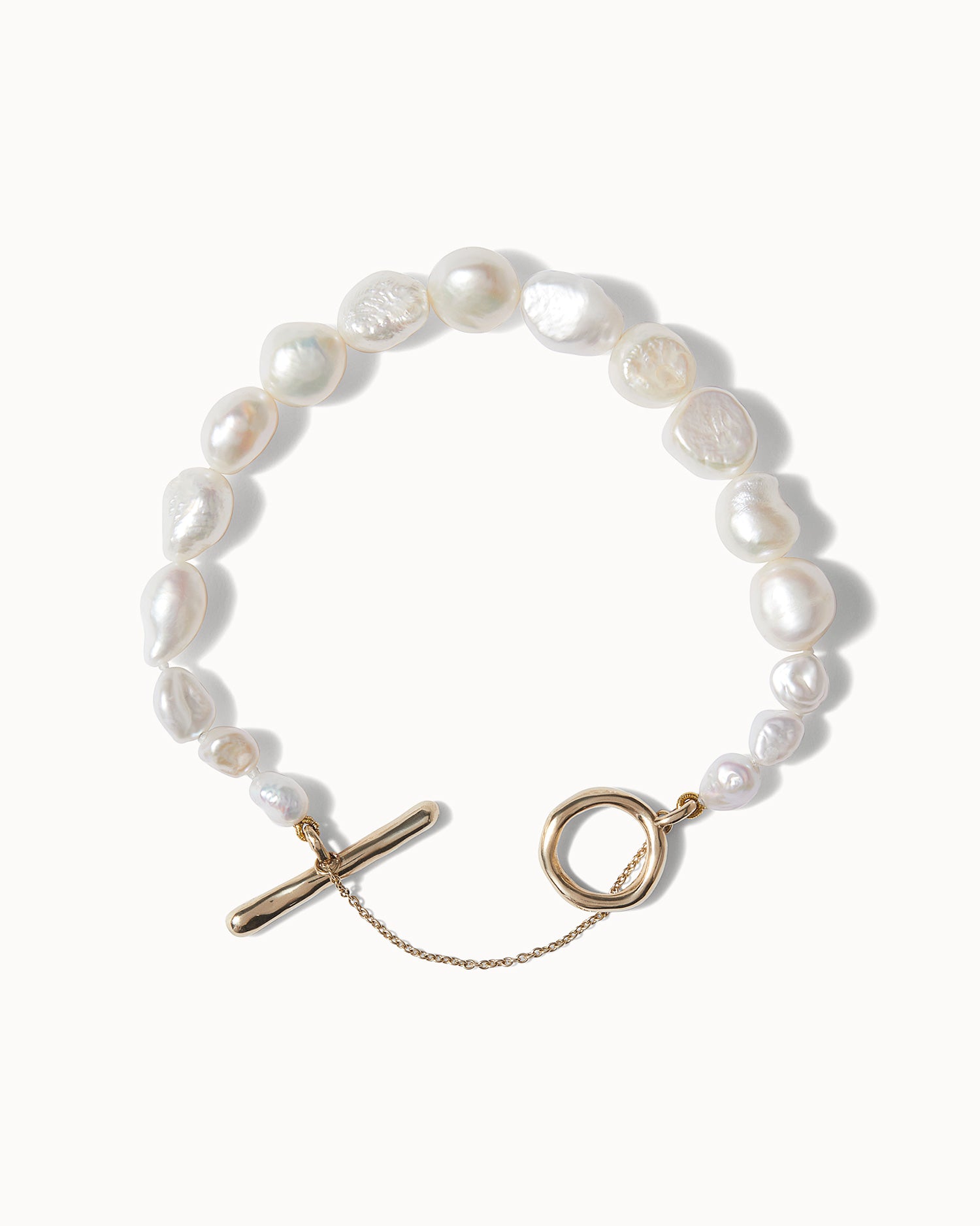 Baroque Pearl Necklace and Bracelet Set