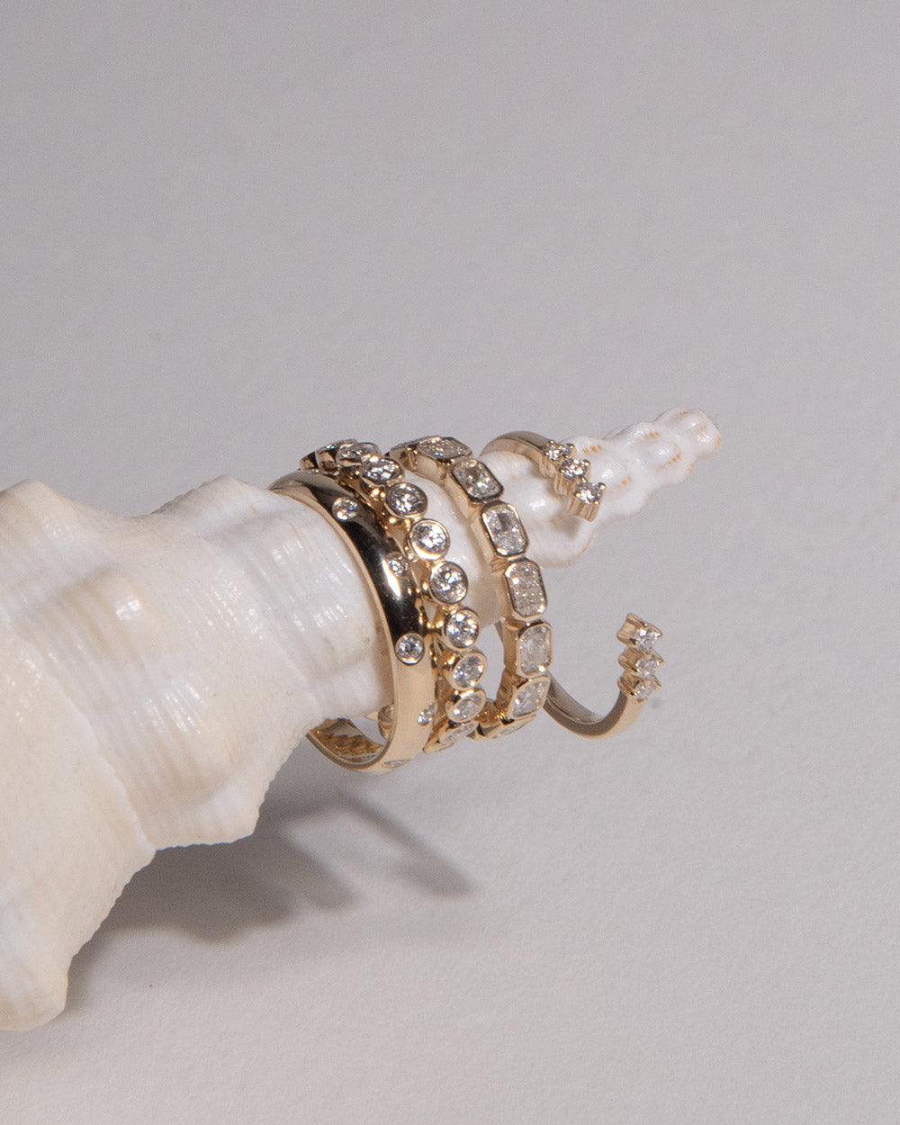 Diamond Trio Open Ring