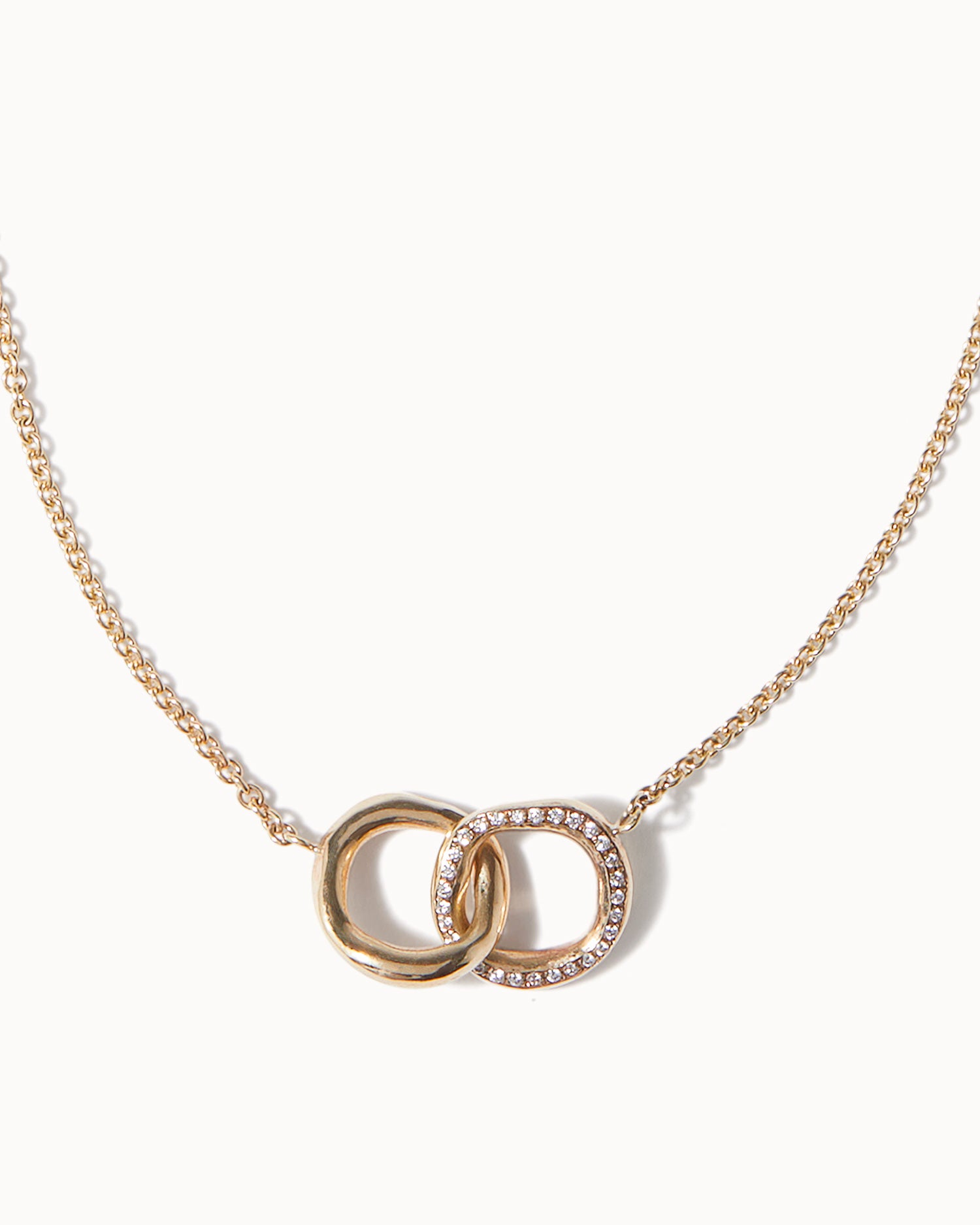 maya magal london helios pave link necklace crafted with recycled solid gold and white diamonds