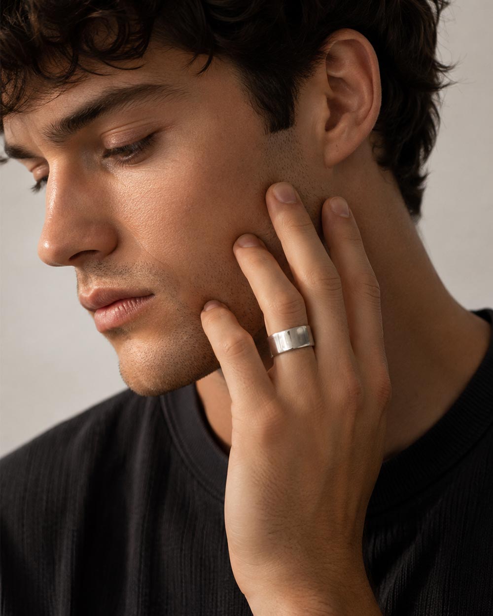 Molten Wide Band Ring