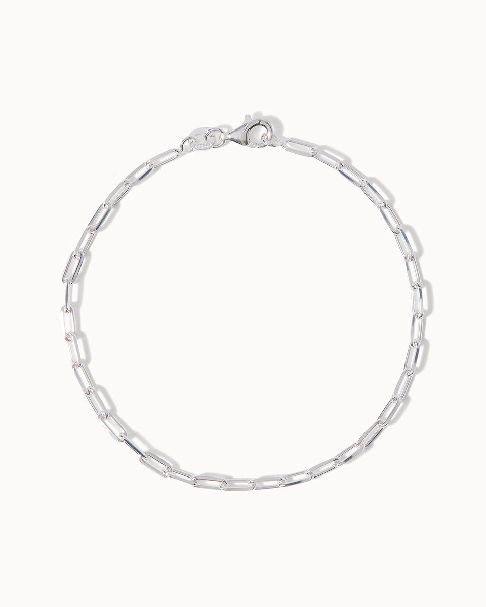Paper Chain Bracelet Silver | Christmas Jewellery Gifts – Maya