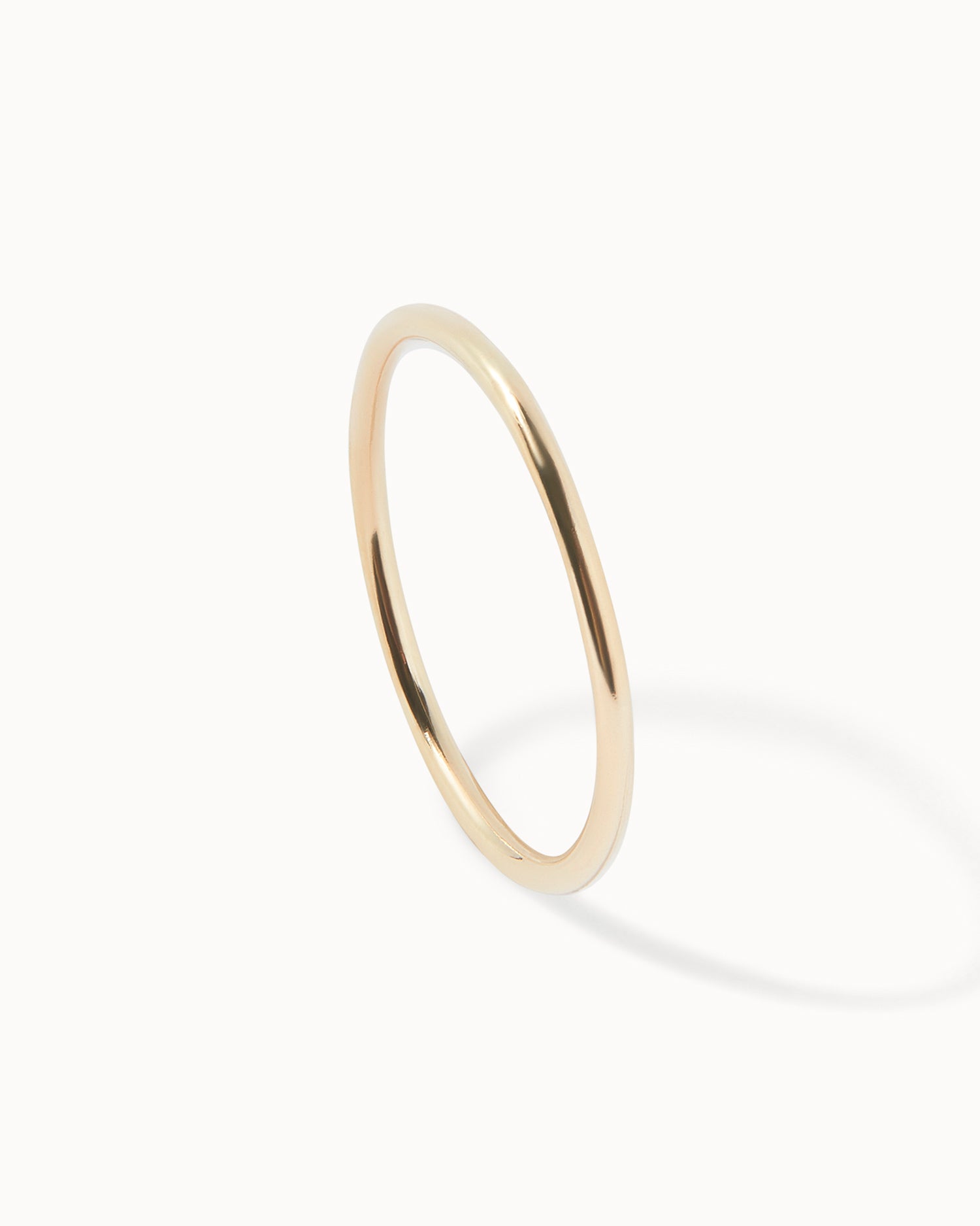 9ct Solid Gold Thin Band handmade in London by Maya Magal wedding jewellery brand