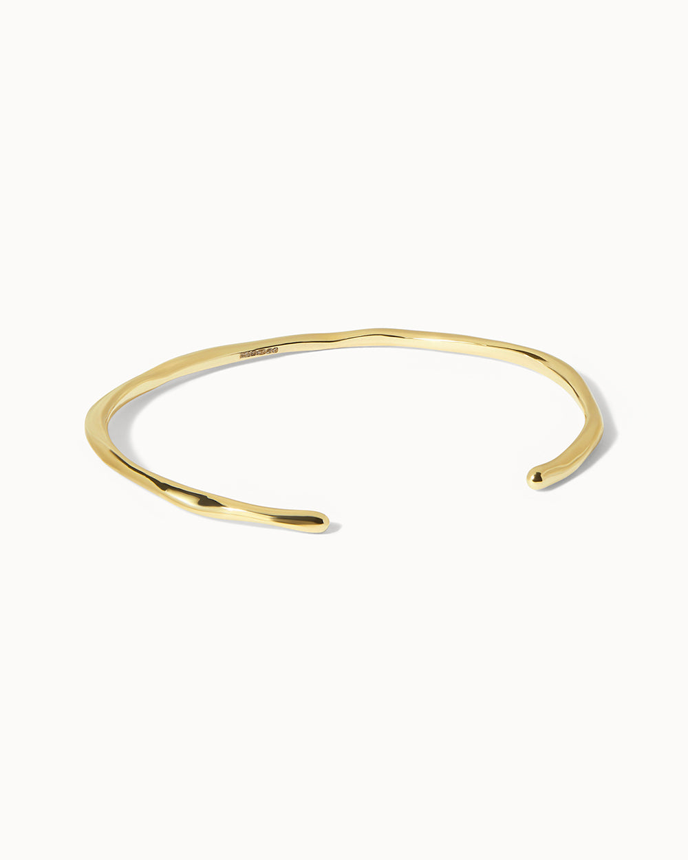 Solid Gold Lava Bangle