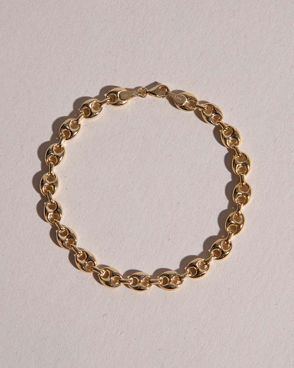Solid Gold Anchor Chain Bracelet | Gold Chain | Maya Magal