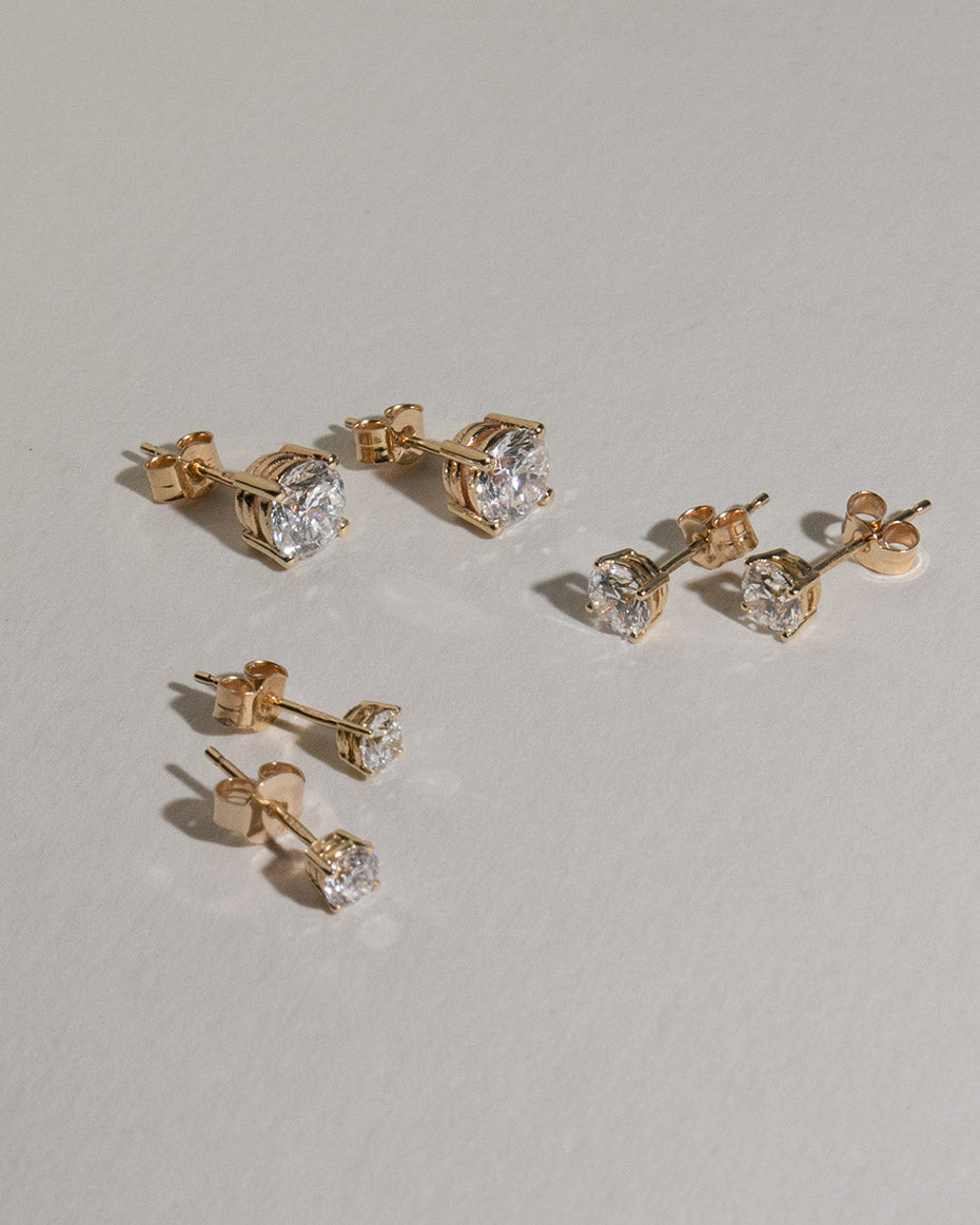 Astar Lab Grown Diamond Stud Earrings