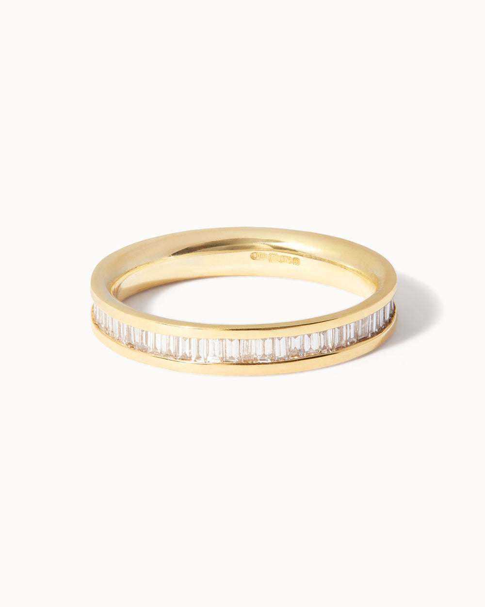 18ct Yellow Gold Baguette Diamond Channel Ring