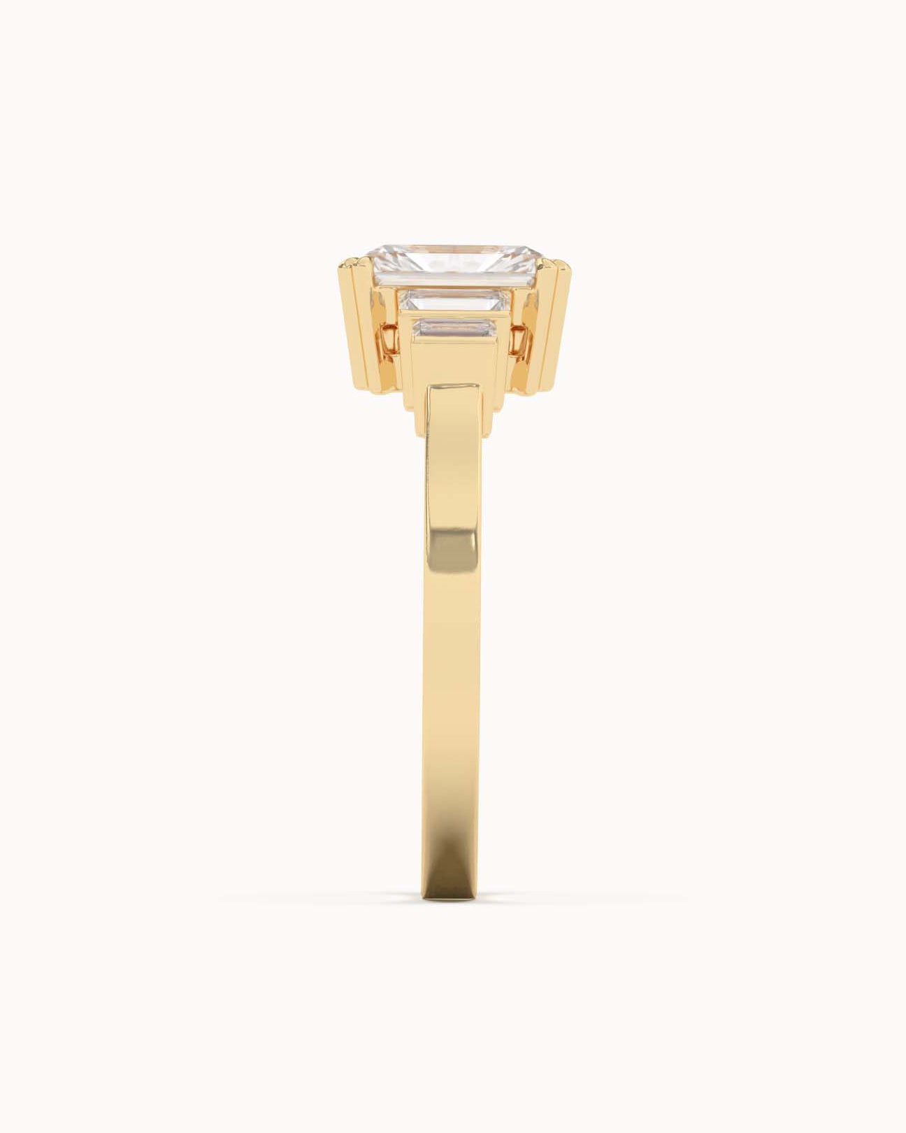 Lab Grown Diamond Geometric Five Stone Ring
