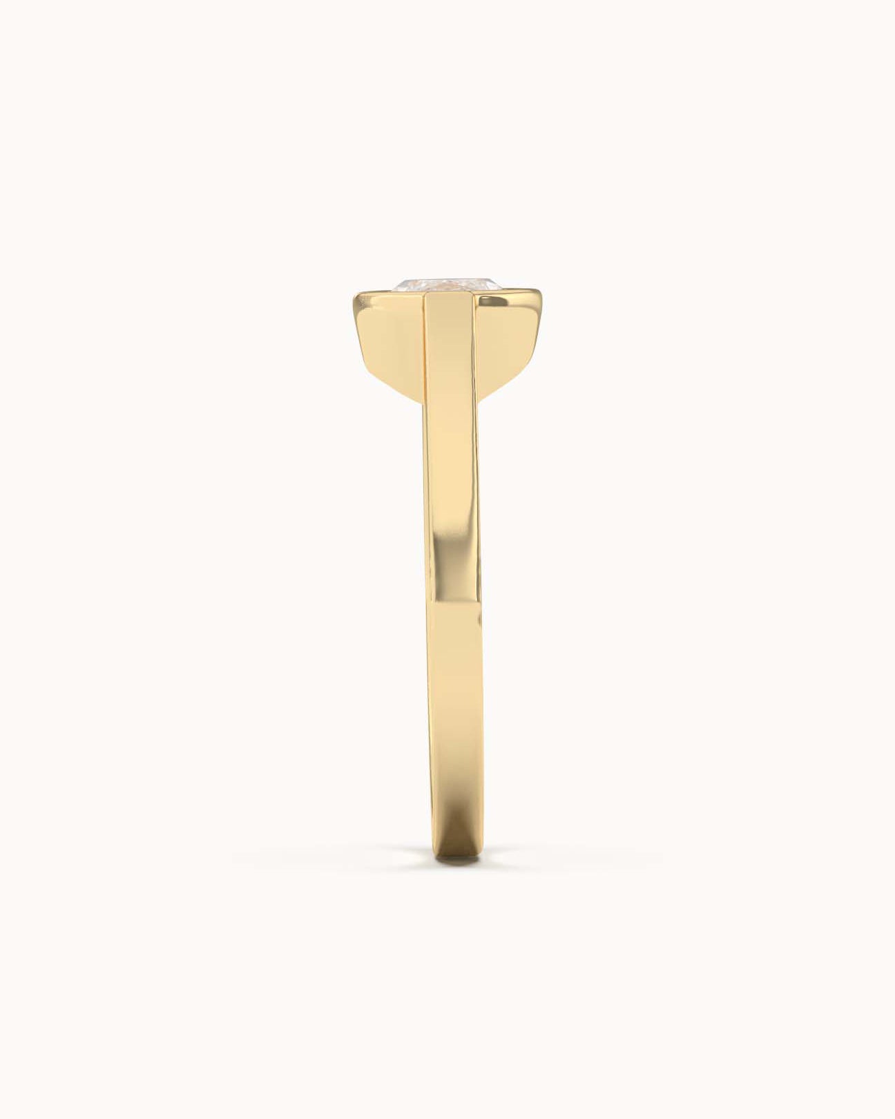 Marquise Cut Lab Grown Diamond Signet Ring