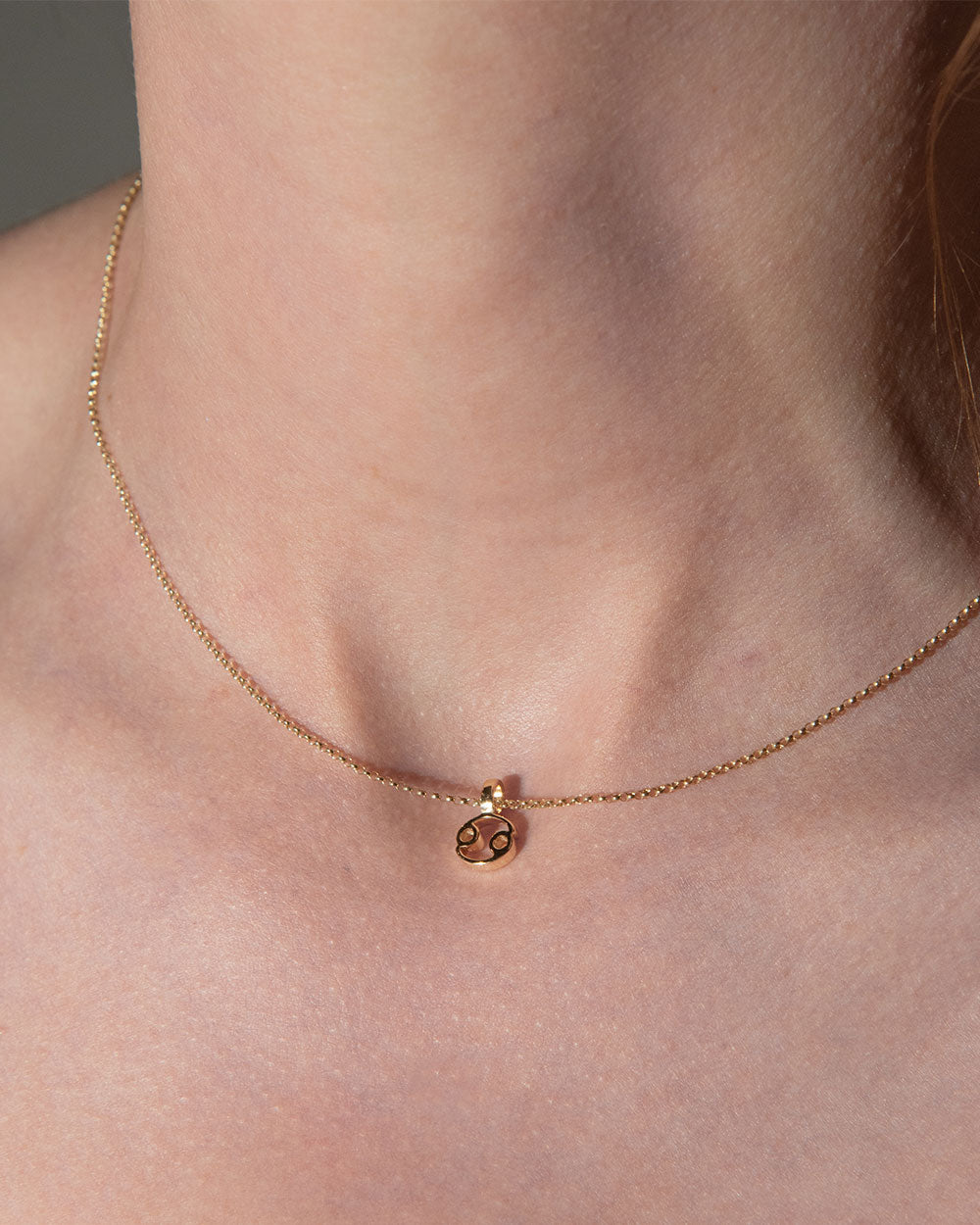 Cancer Zodiac Charm Necklace