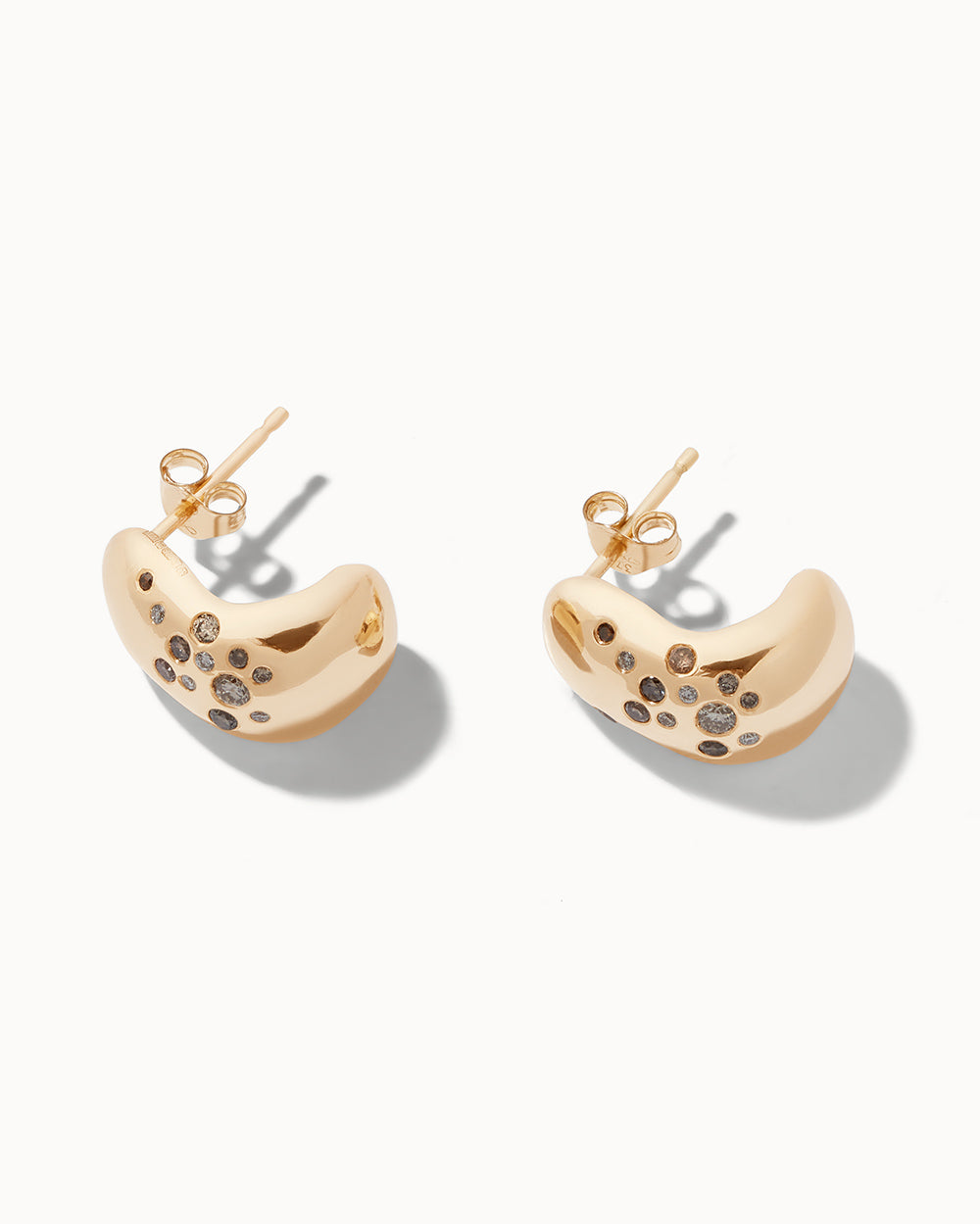 Celestial Diamond Huggie Hoop Earrings