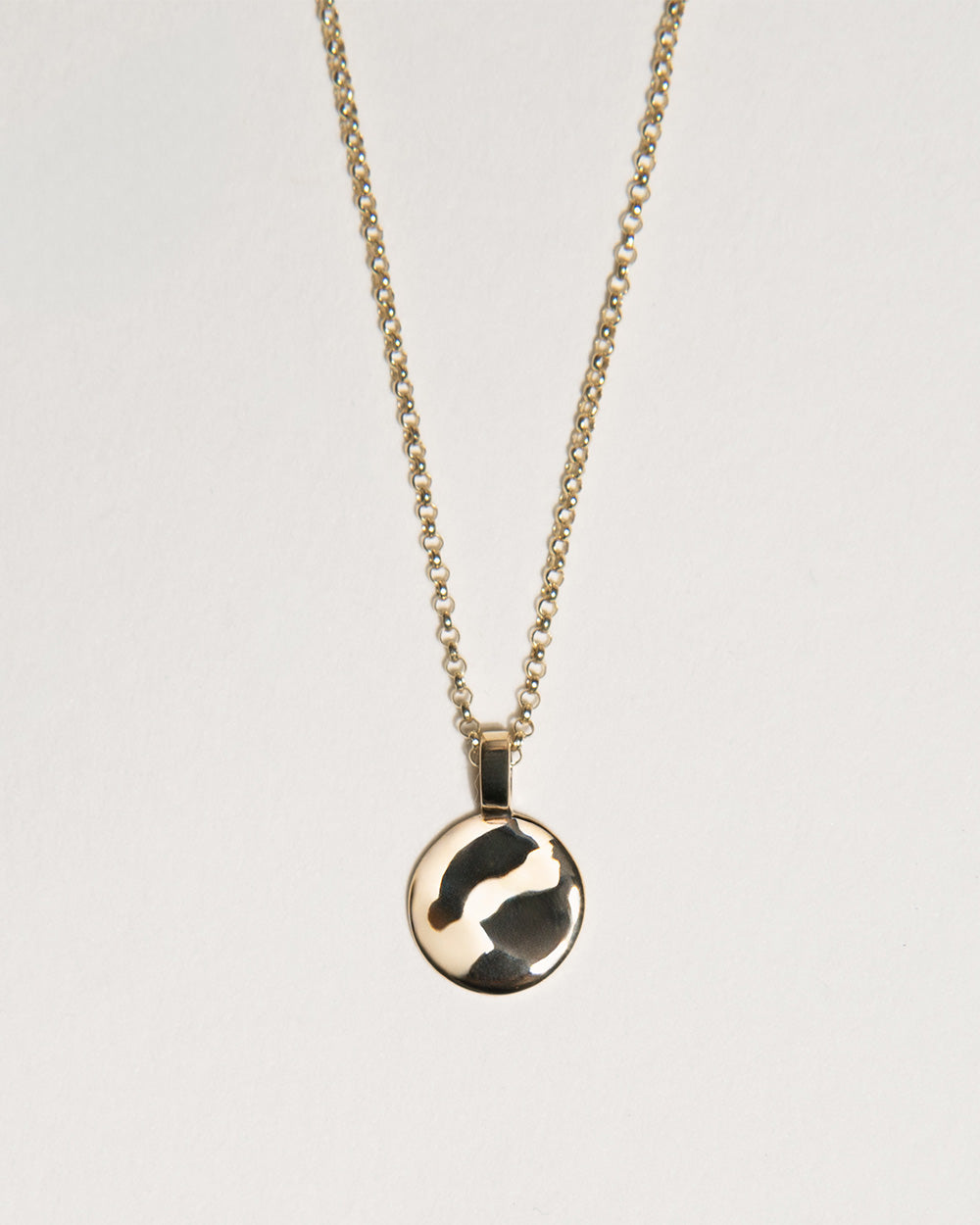 Organic Circle Charm Necklace