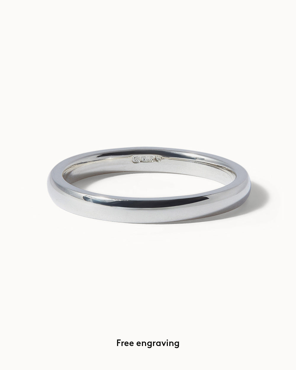 18ct White Gold Classic Ring - 2mm Band