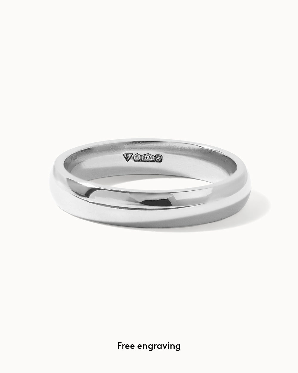 Platinum Classic Ring - 4mm Band