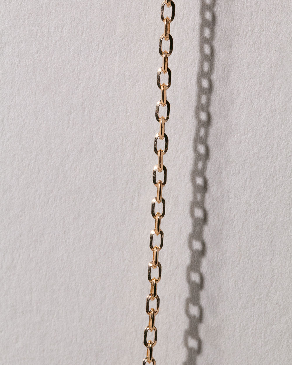 Solid Gold Diamond Cut Belcher Chain Necklace