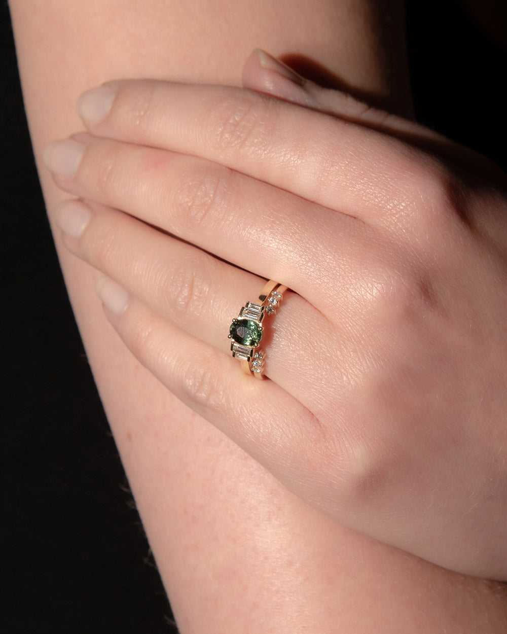 Diamond Trio Open Ring