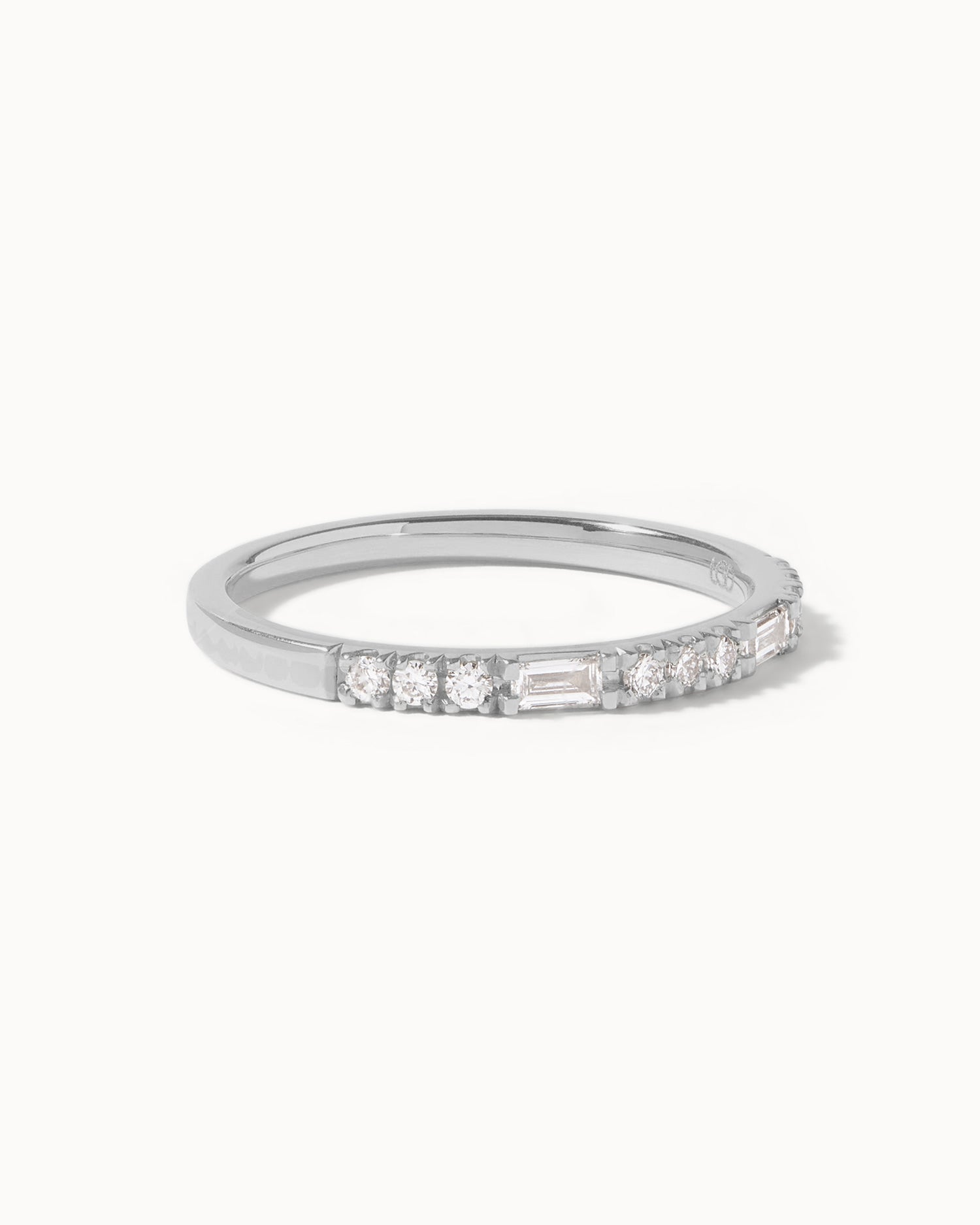Platinum Dual Cut Diamond Ring