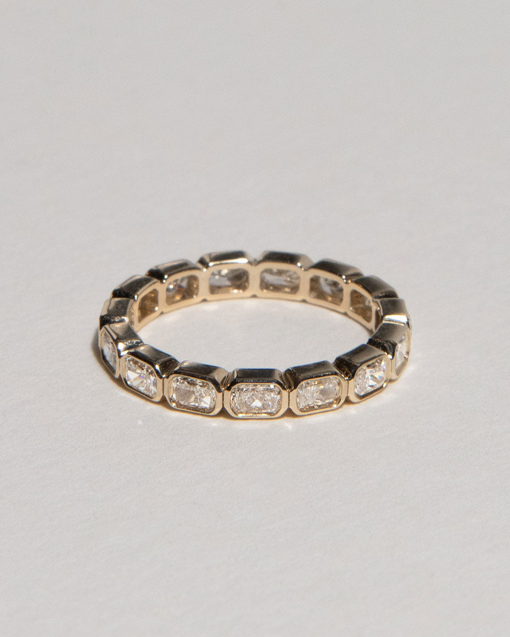East-West Bezel Diamond Eternity Ring