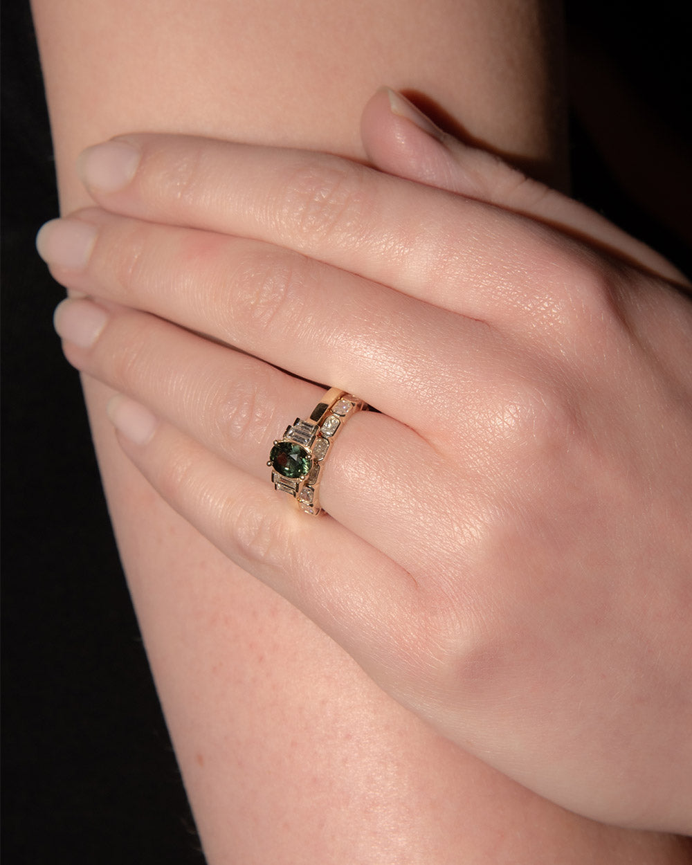 East-West Bezel Diamond Eternity Ring