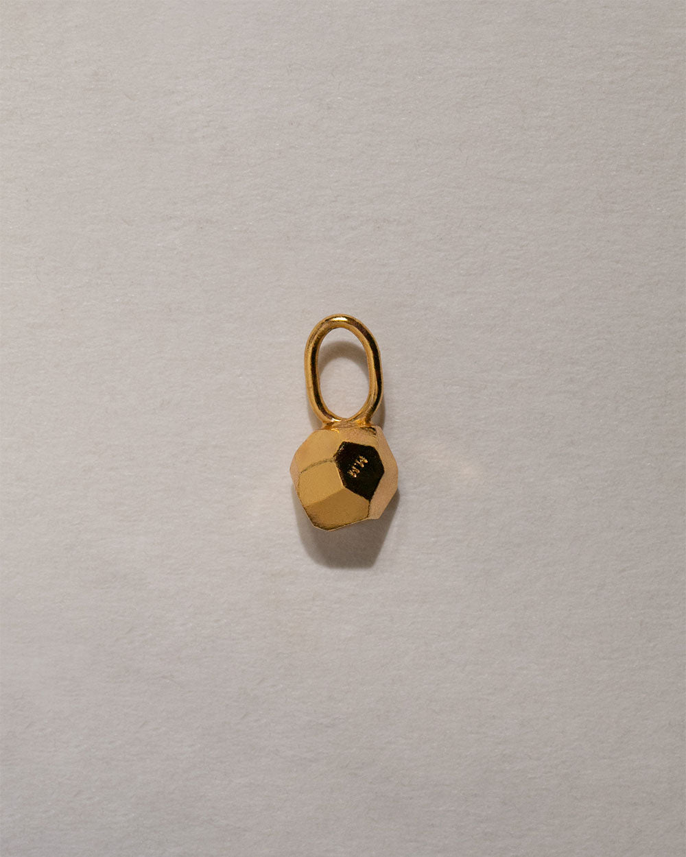 Faceted Pebble Charm