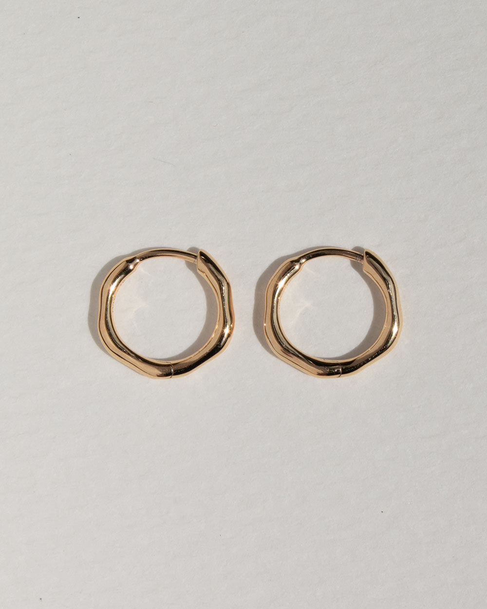 Solid Gold Huggie Hoop Earrings