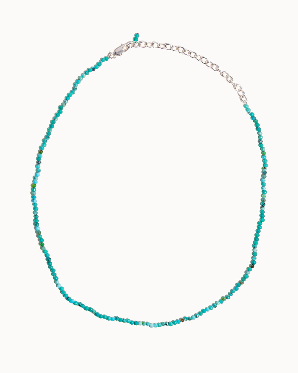 Silver Hydra Turquoise Beaded Necklace Maya Magal London