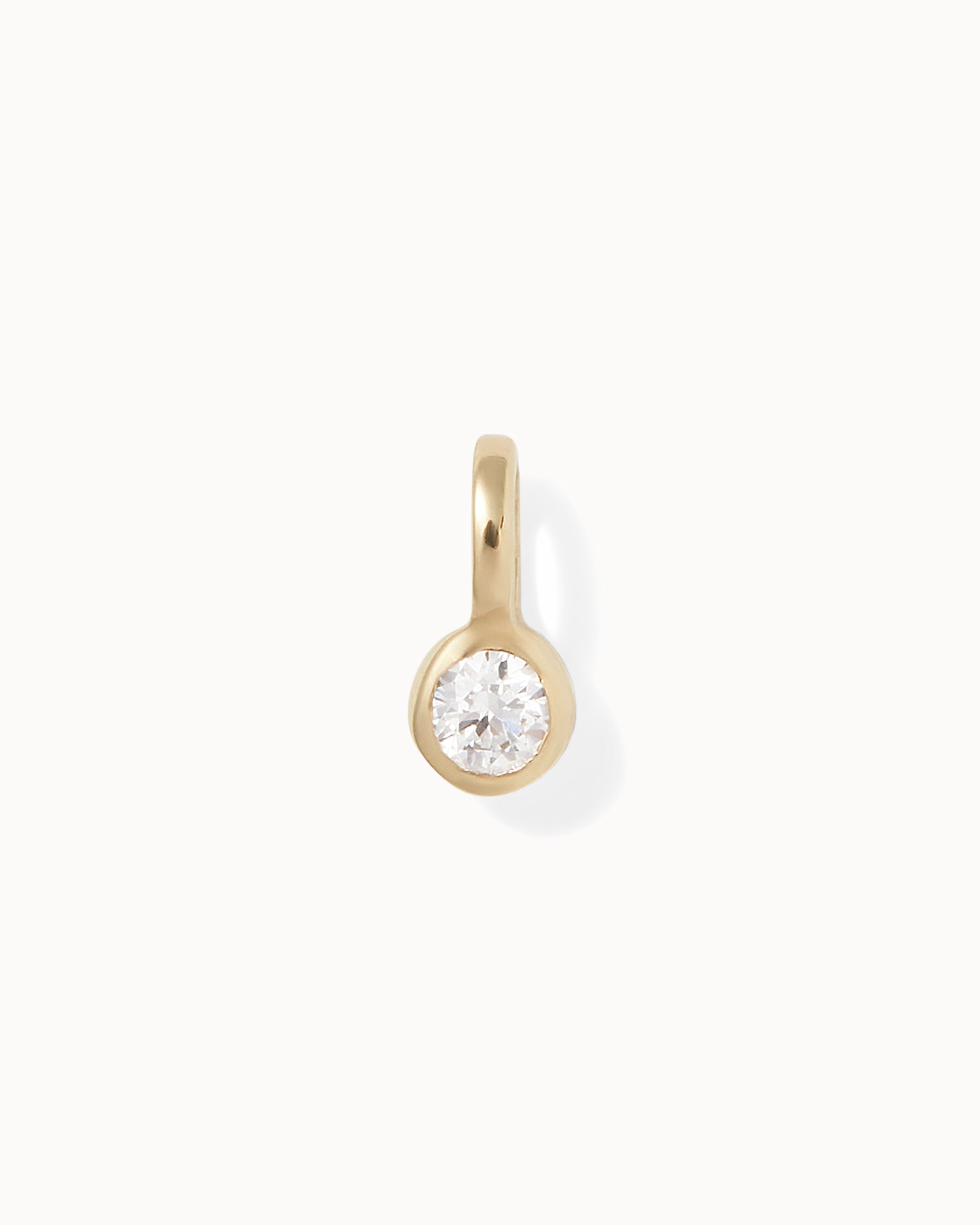 Lab Grown Diamond Bezel Charm
