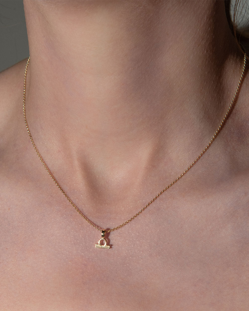 Libra Zodiac Charm Necklace