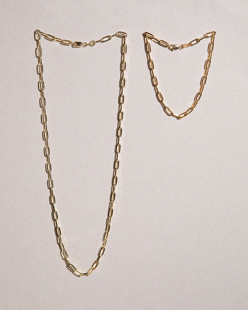 Heavy Paper Chain Necklace and Bracelet Set