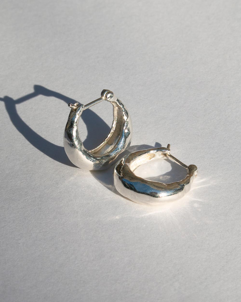 Molten Hoop Earrings