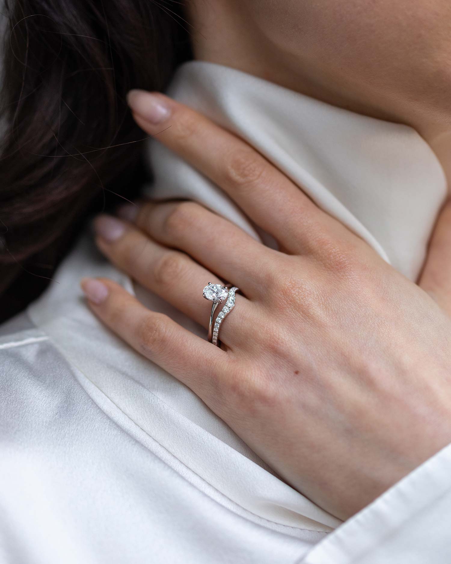 Pavé Diamond Nesting Ring