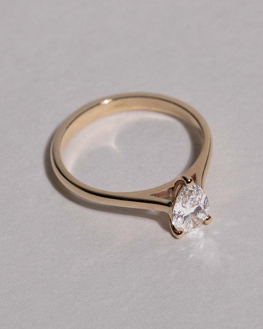 Pear Cut 0.71ct Lab Grown Diamond Ring