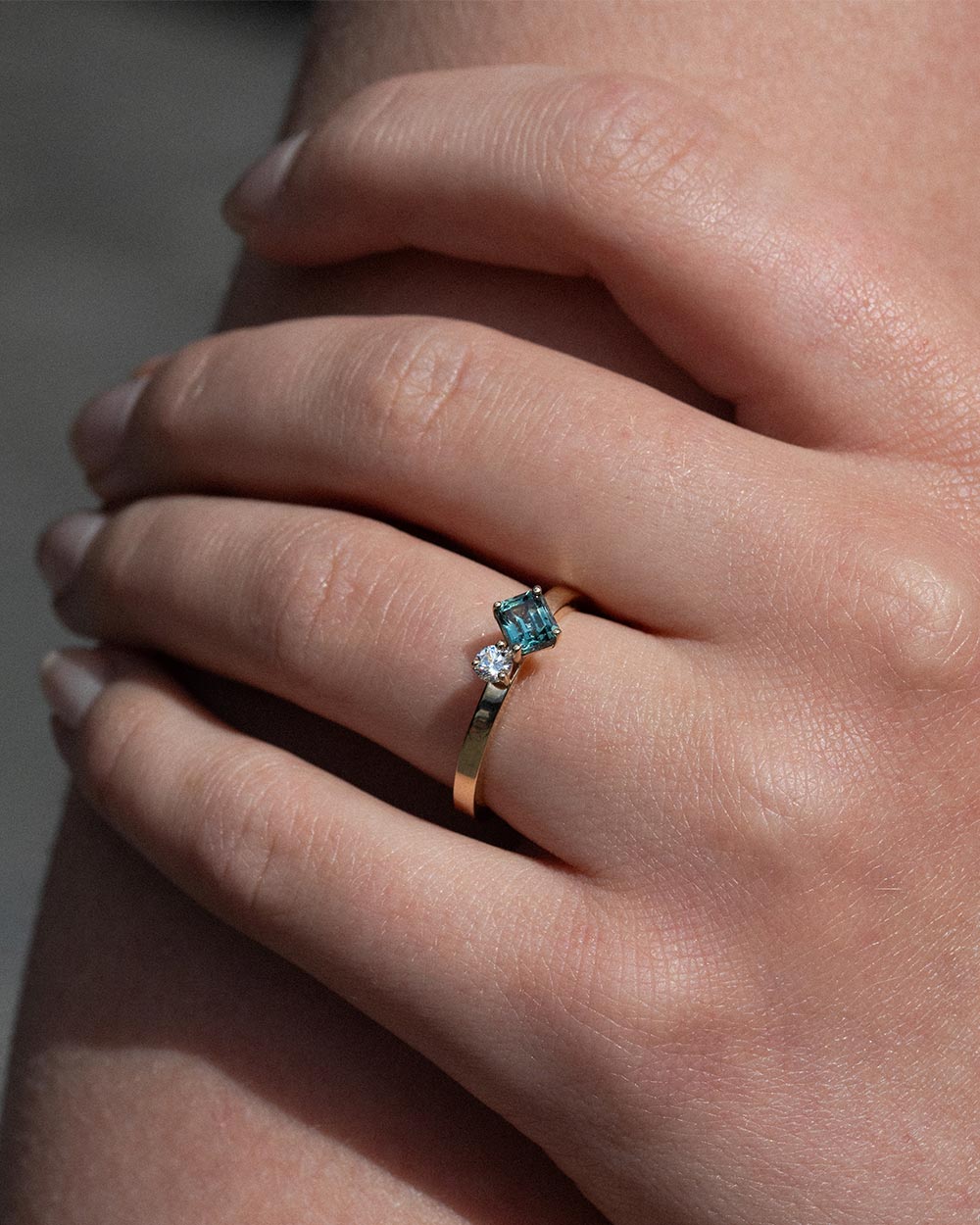 Jodie 0.69ct Green Sapphire Ring