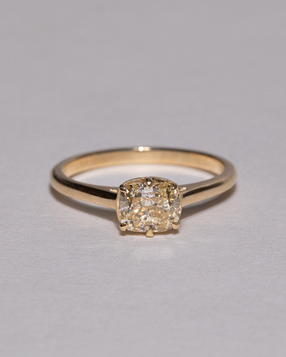 Lucia 1ct Lab Grown Yellow Diamond Ring