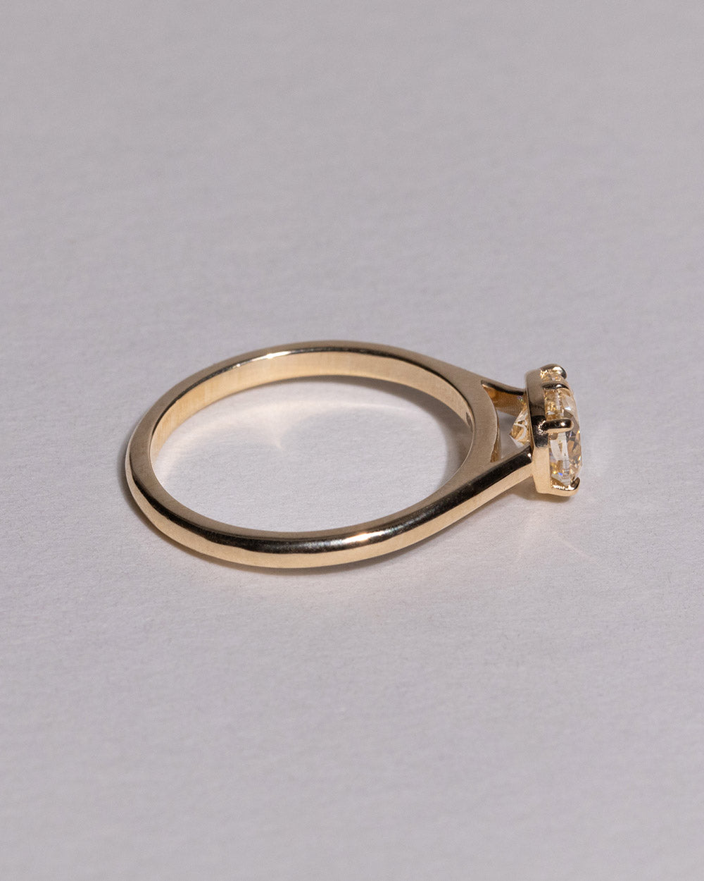 Lucia 1ct Lab Grown Yellow Diamond Ring