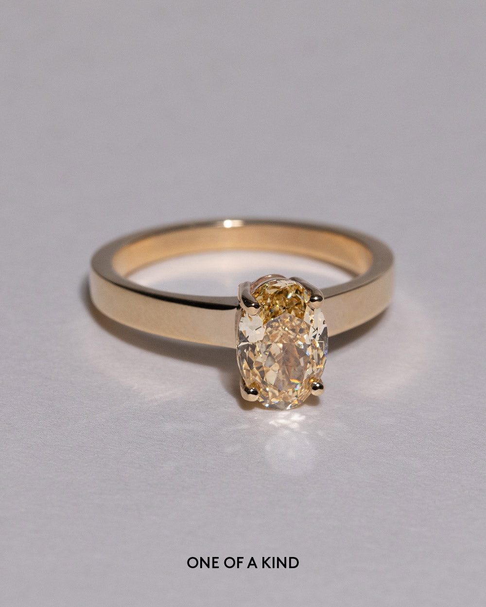 Mallory 1.59ct Lab Grown Yellow Diamond Ring