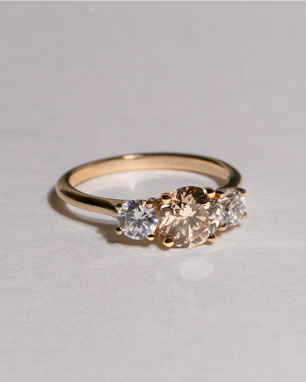 Noor 1.02ct Champagne Diamond Ring