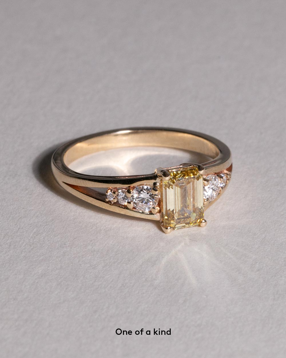 Piper 1ct Yellow Diamond Ring