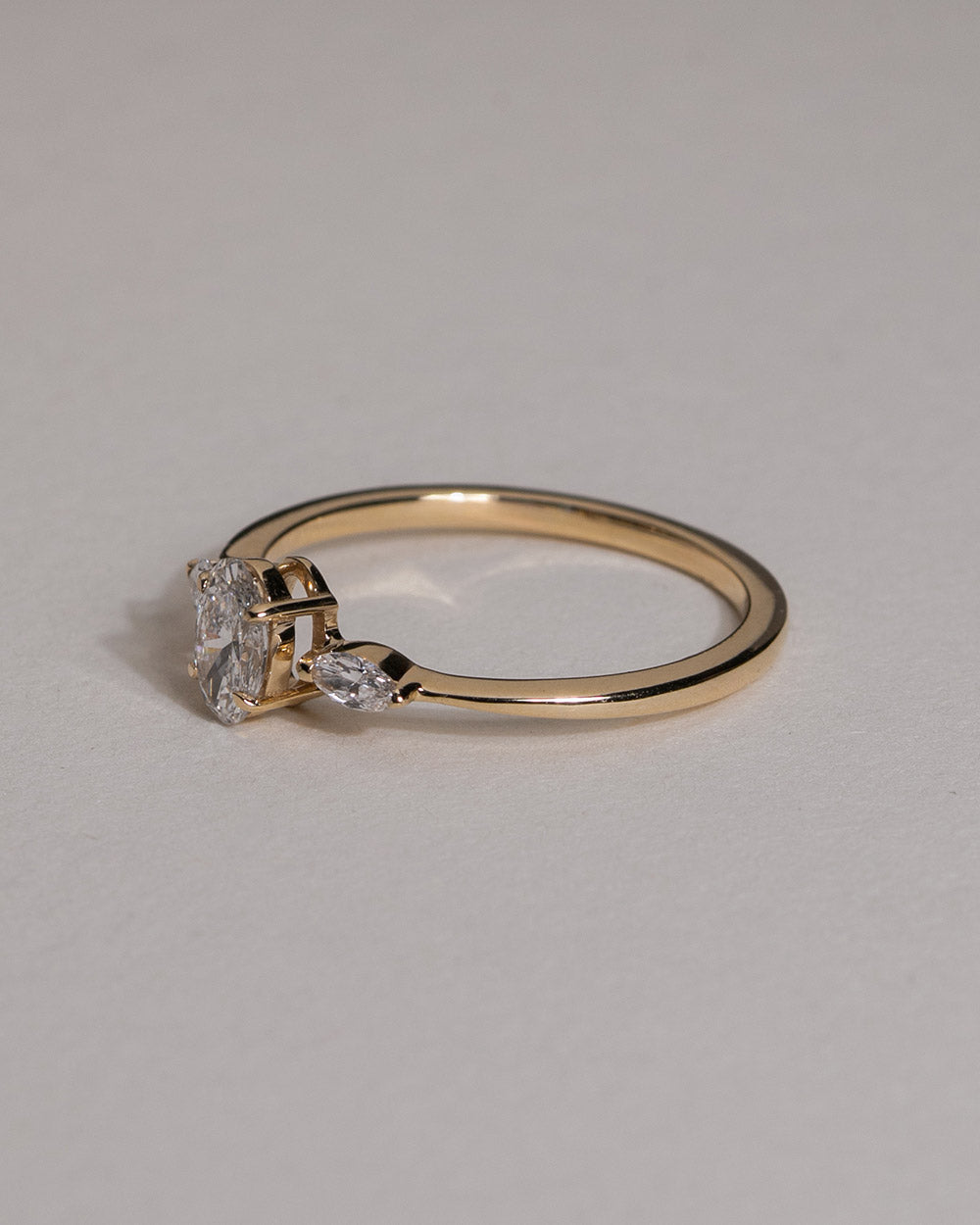 Oval and Marquise Diamond Trilogy Ring