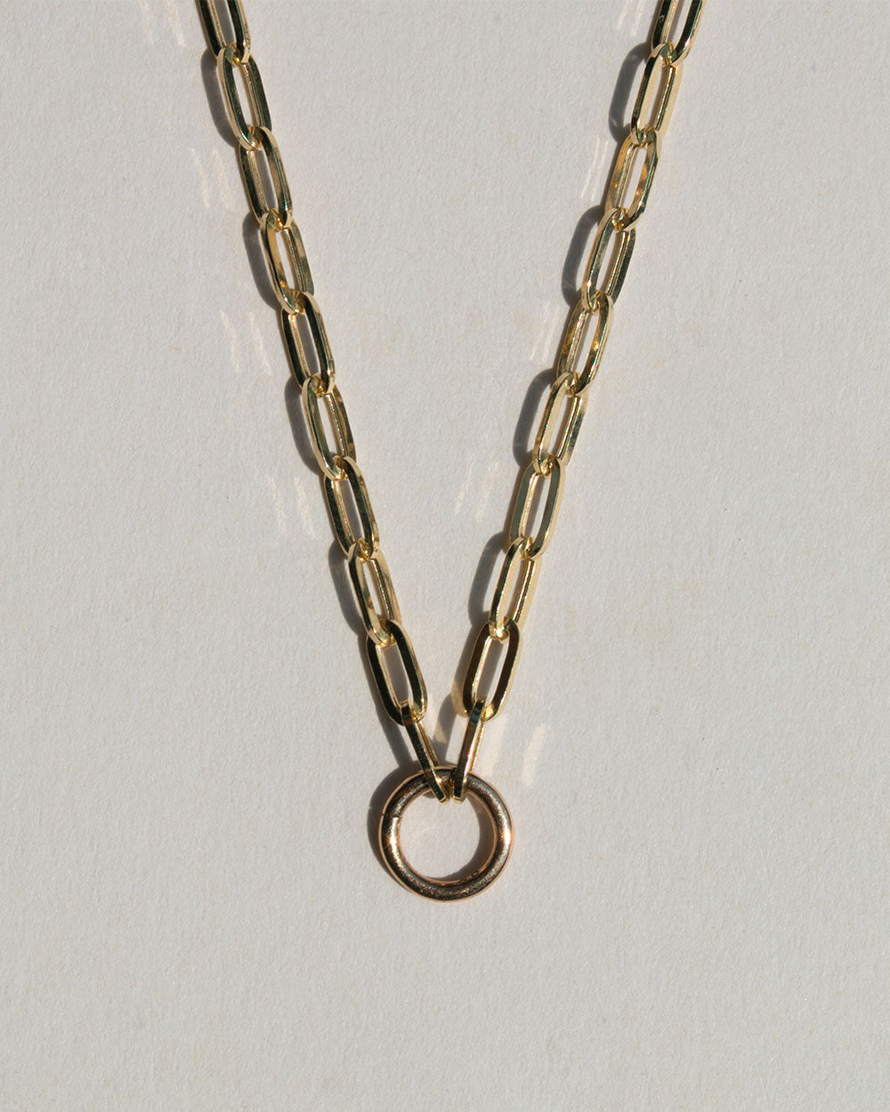 Paper Chain Charm Necklace