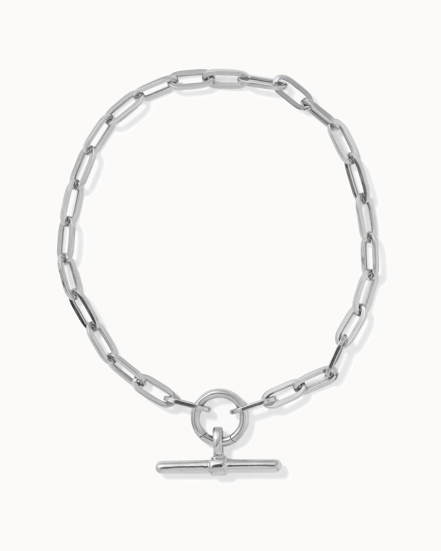 Paper Chain T-Bar Charm Bracelet